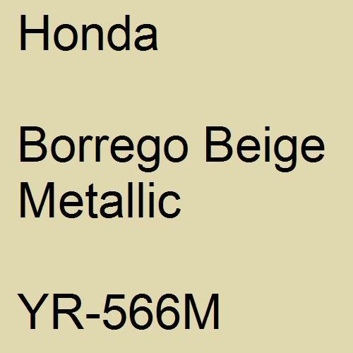 Honda, Borrego Beige Metallic, YR-566M.